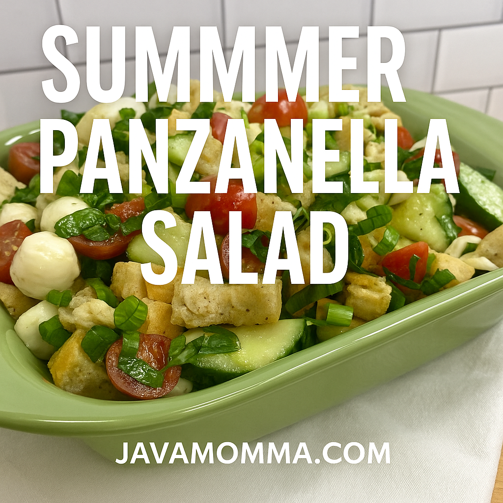 Summer Panzanella Salad with Summer Orchard Tea Dressing