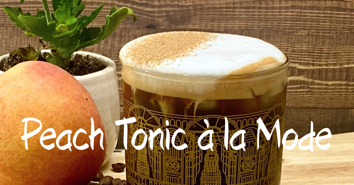 Peach Tonic à la Mode – Sparkling Summer Coffee Mocktail