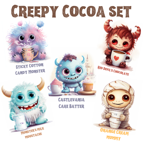 Limited Edition Creepy Cocoa Pack🎃  – 5 Spooky Flavors of Halloween Hot Chocolate