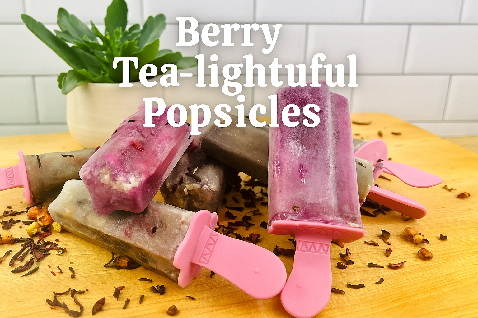 🍓 Berry Tea-lightful Popsicles: Fruity, Creamy & Totally Summer-Ready