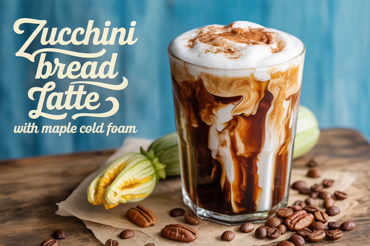 Zucchini Bread Latte with Maple Cold Foam (Hot or Iced)