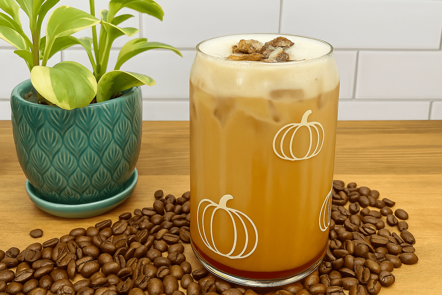 Iced Pecan Crunch Oat Milk Latte (Starbucks Copycat!)