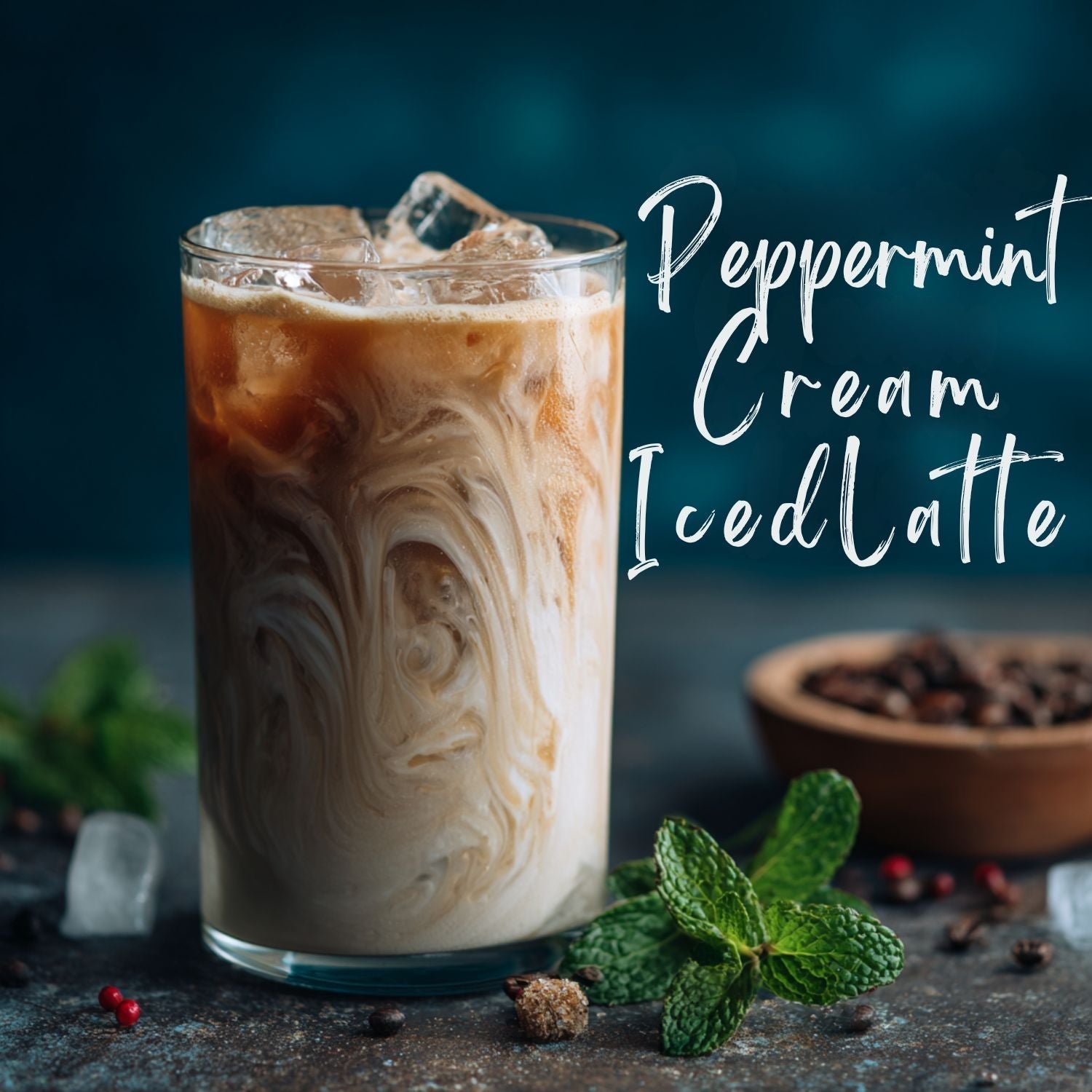 Peppermint Cream Iced Latte (Winter Iced Coffee Lovers Unite!)