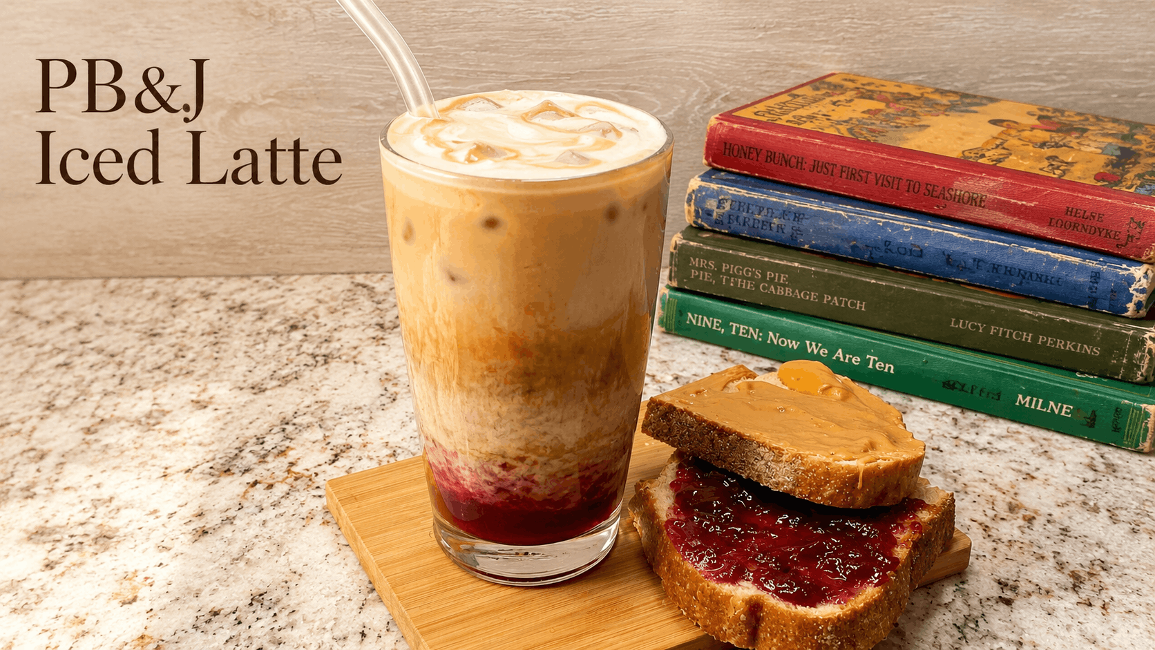 Peanut Butter and Jelly Iced Latte (Your Lunchbox, But Make It Coffee)