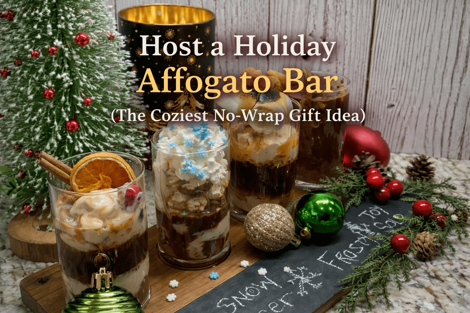 Host a Holiday Affogato Bar (The Coziest No-Wrap Gift Idea)