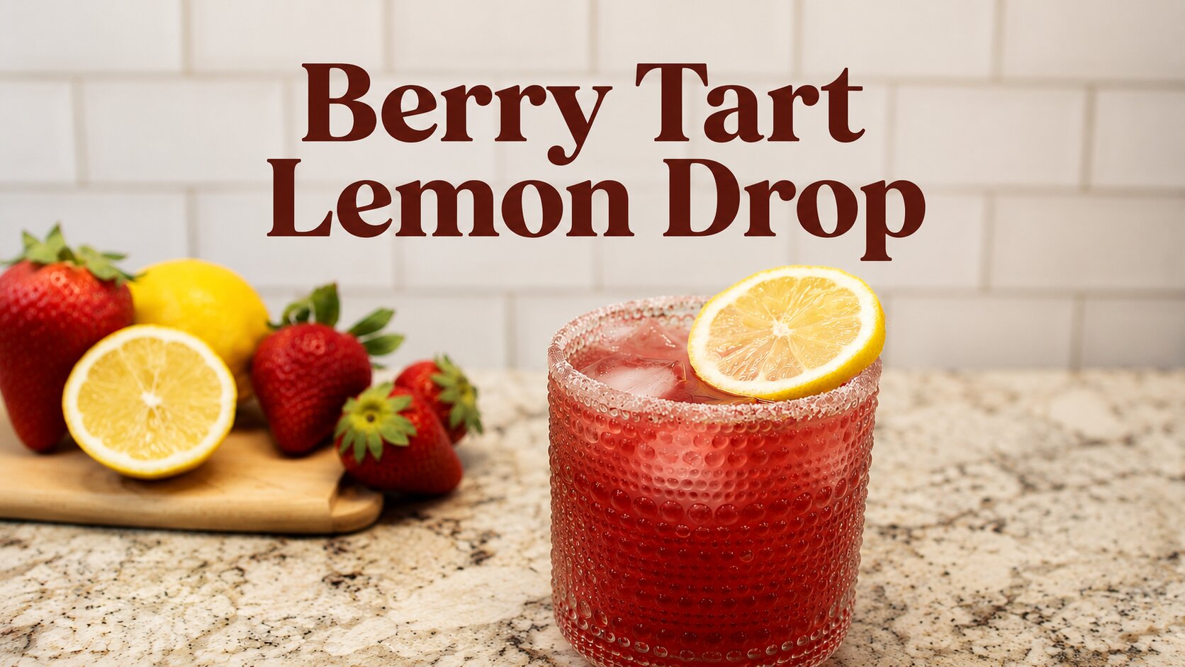 Strawberry Lemon Drop Iced Tea Cocktail — Boozy or Mocktail