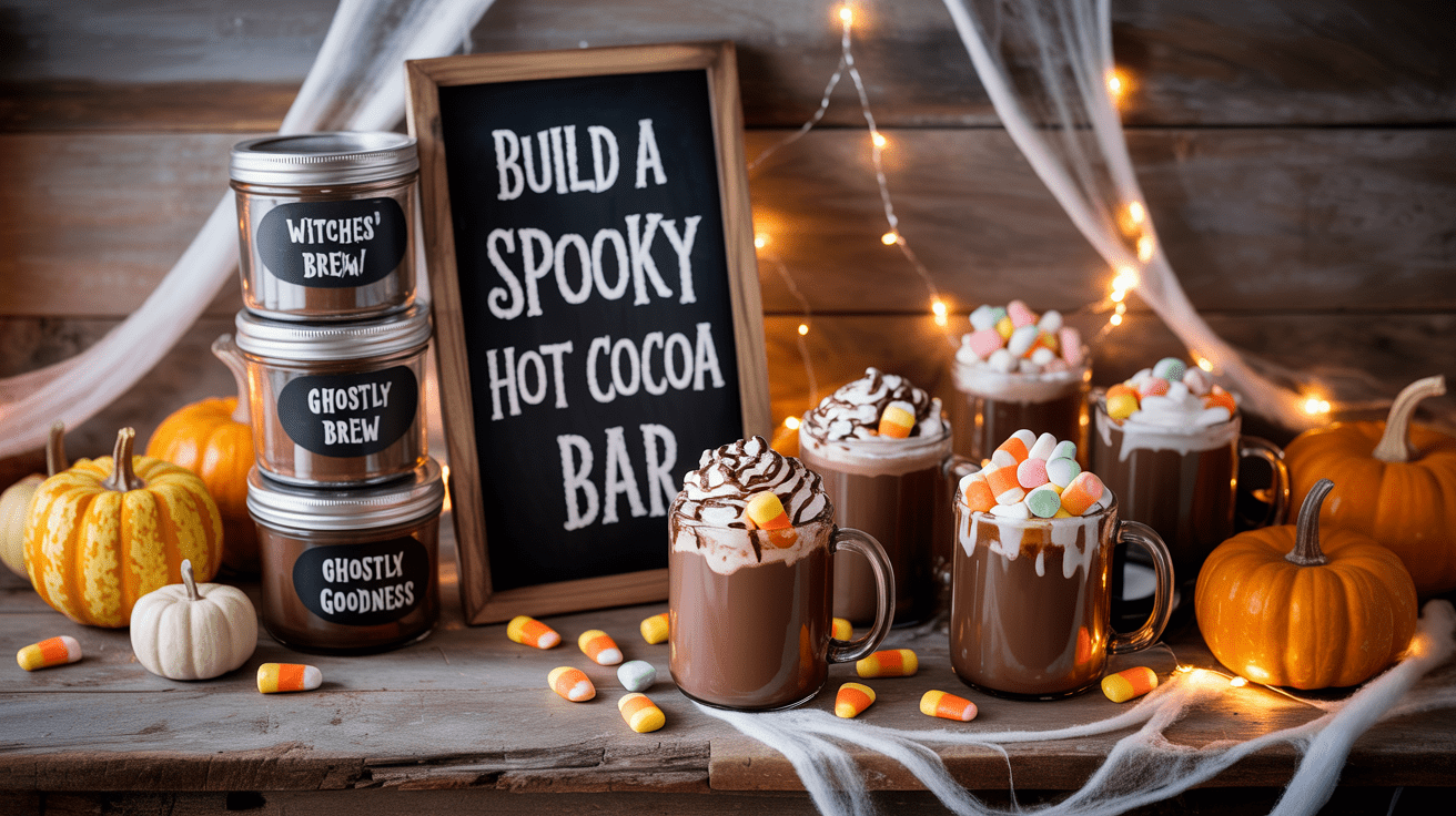 Build a Spooky Hot Cocoa Bar at Home 🎃
