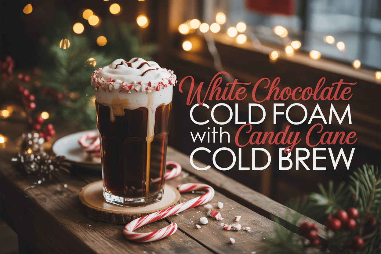 Indulge in the Season with White Chocolate Cold Foam & Candy Cane Cold Brew