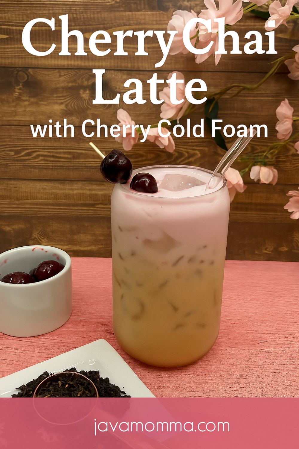 Cherry Chai Latte Recipe (Hot or Iced)