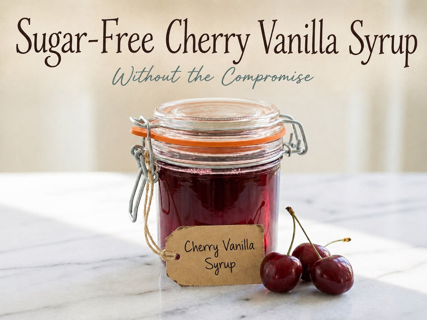 Sugar-Free Cherry Vanilla Syrup