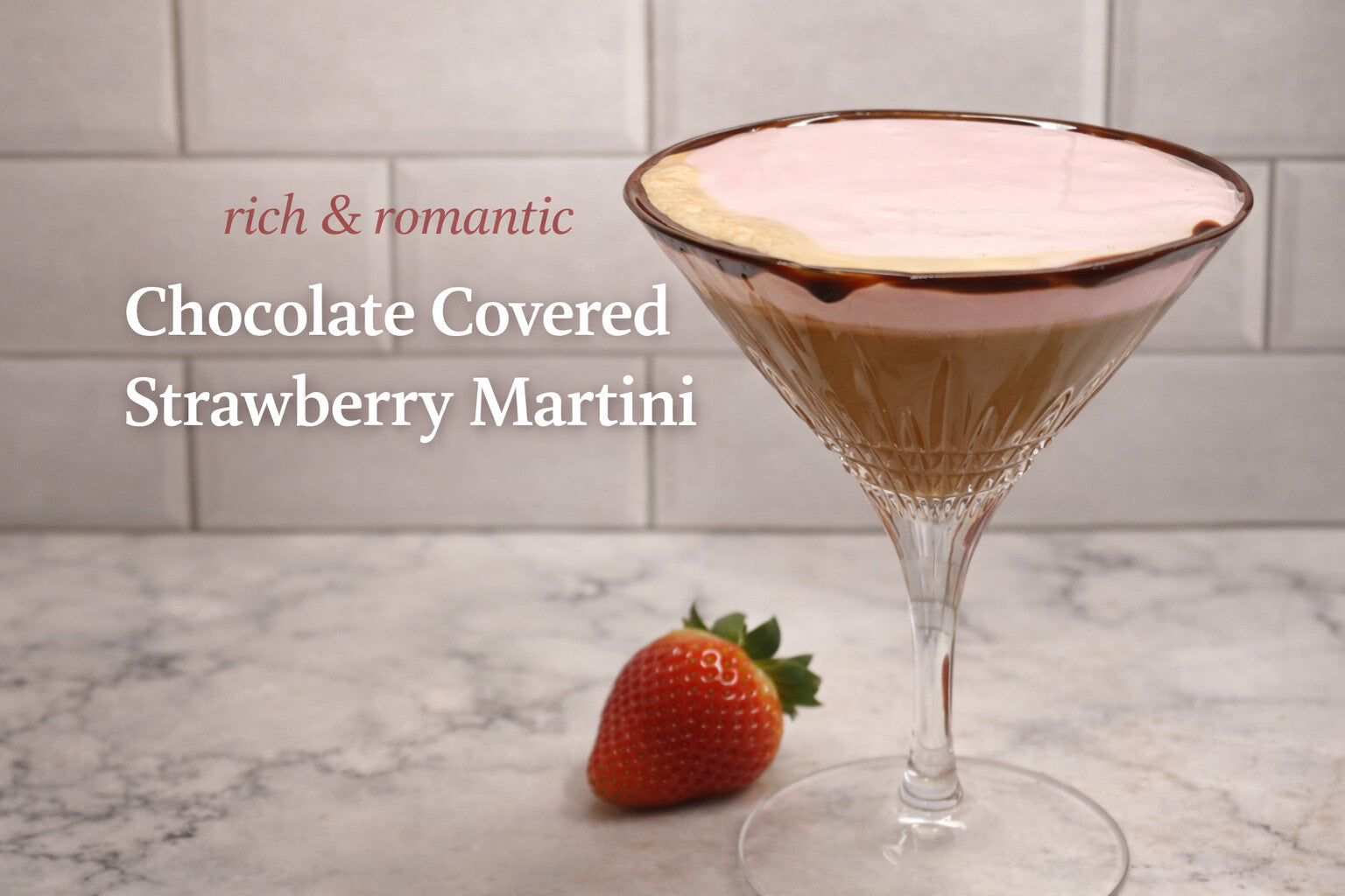Chocolate Covered Strawberry Martini