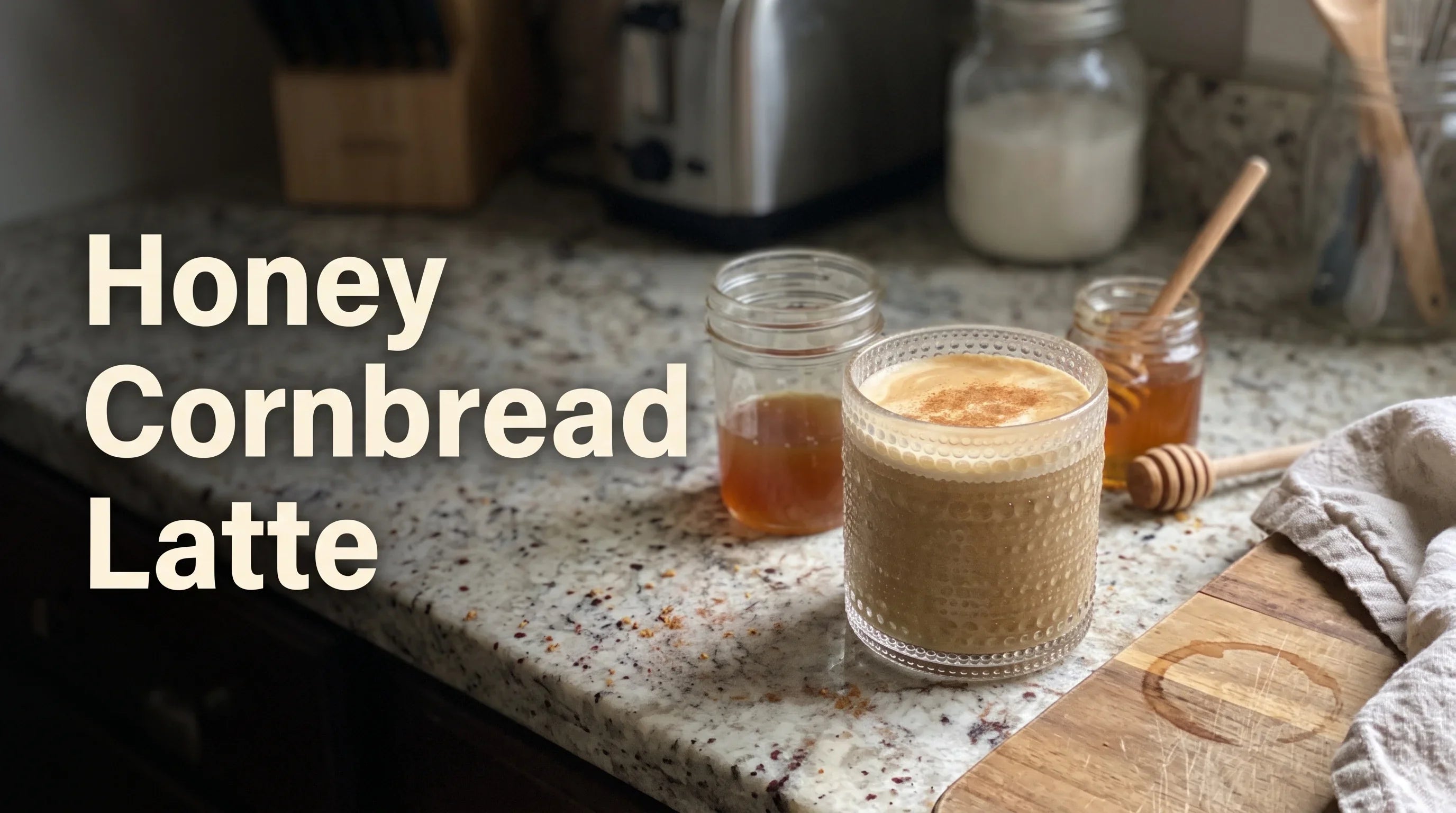 Honey Cornbread Latte Recipe (Homemade Cornbread Syrup)