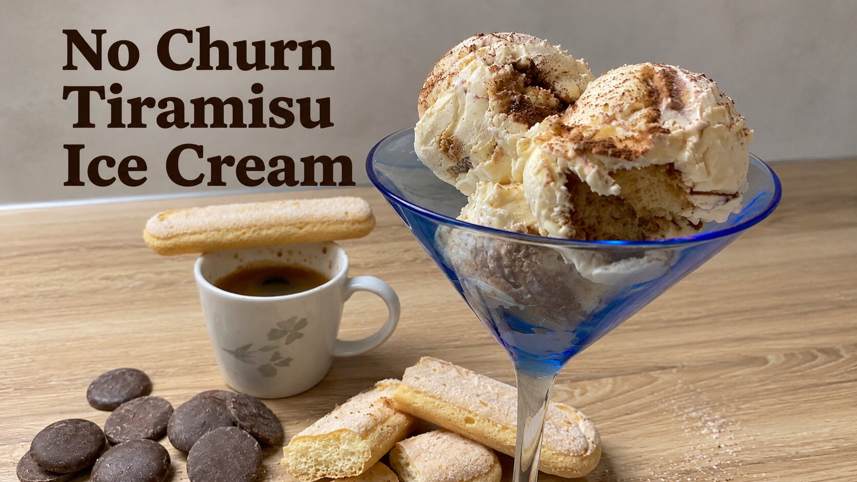 No Churn Tiramisu Ice Cream