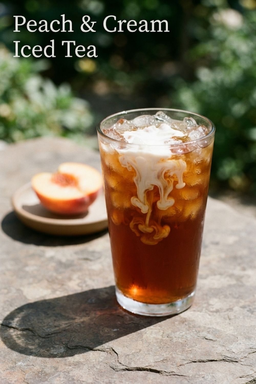Peach and Cream Iced Tea