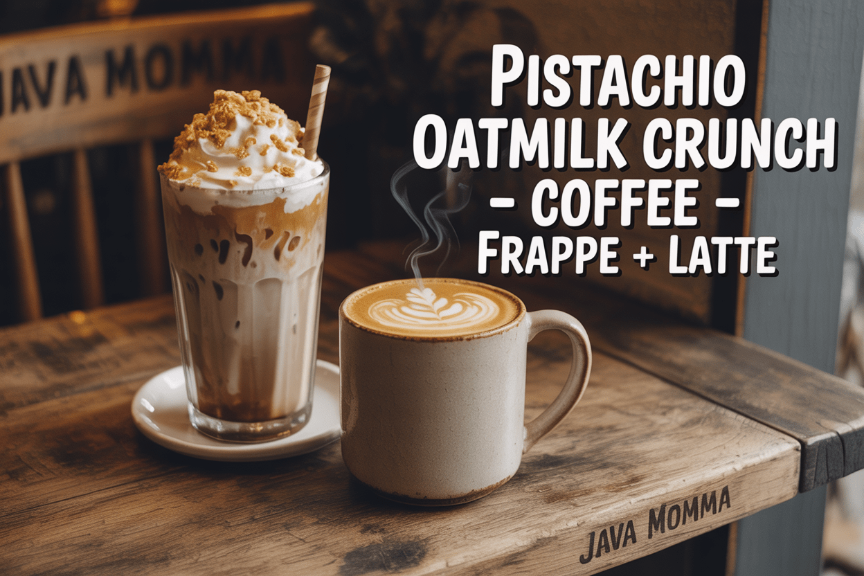 Pistachio Oatmilk Crunch Coffee (Java Momma Style)