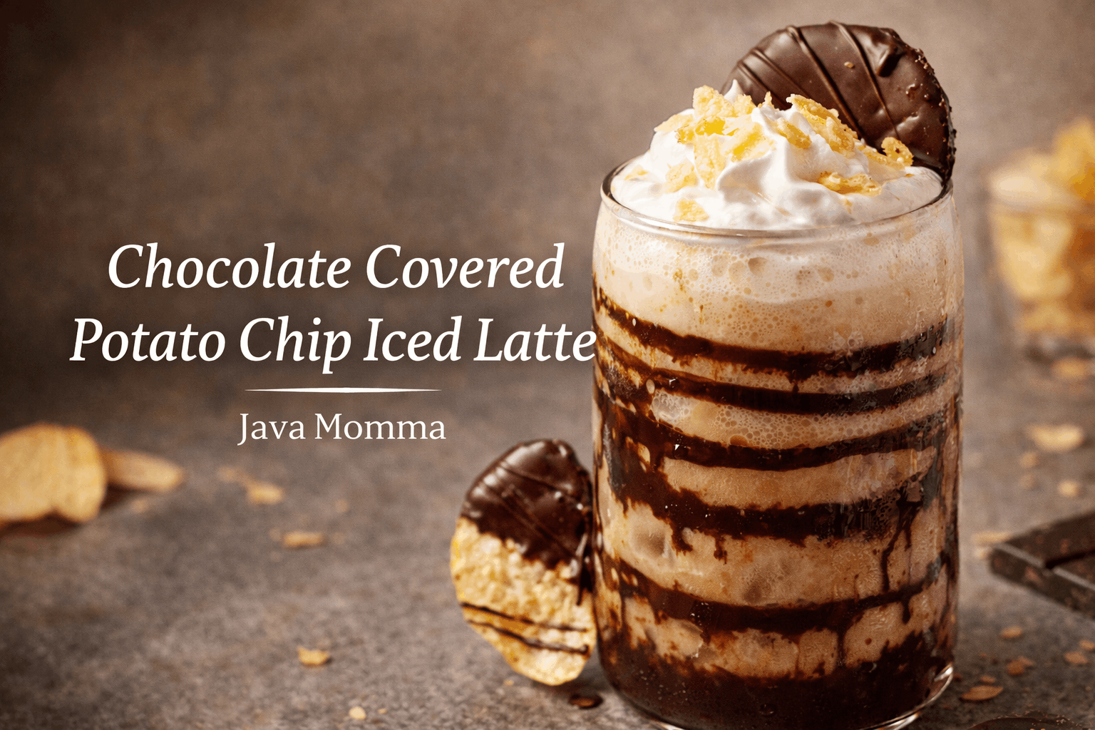 Chocolate Covered Potato Chip Iced Latte