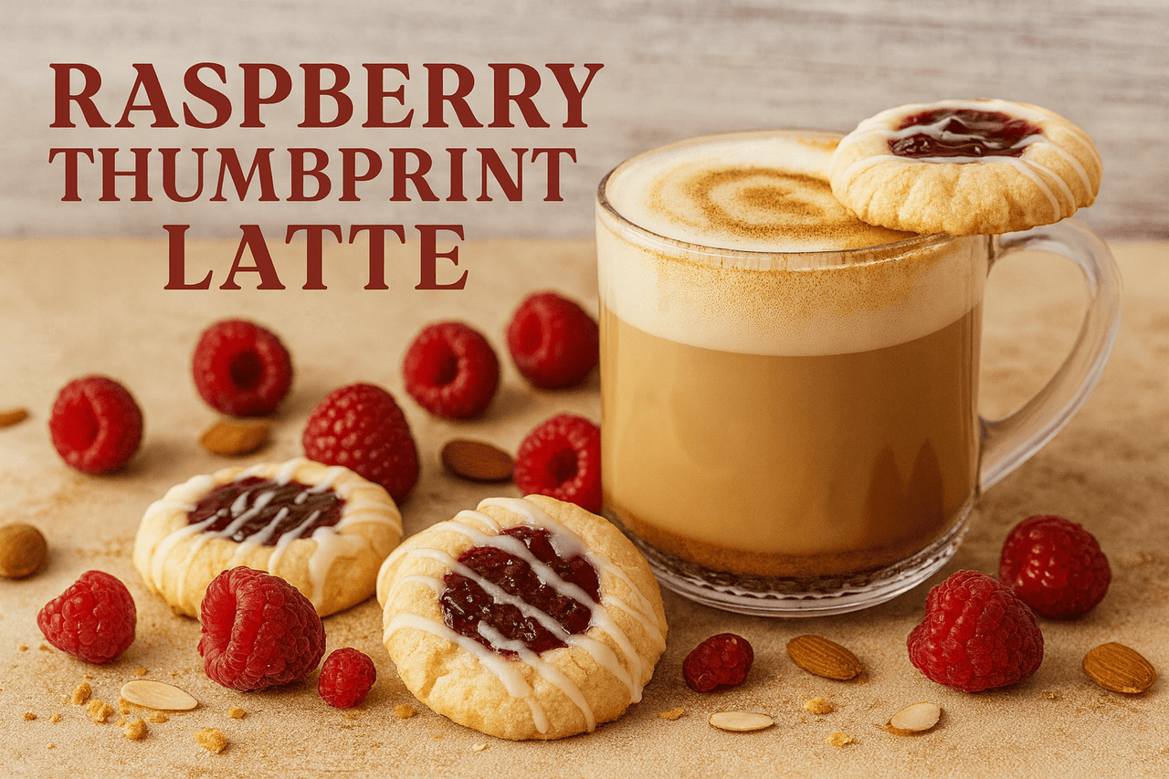 Raspberry Thumbprint Latte – Java Momma