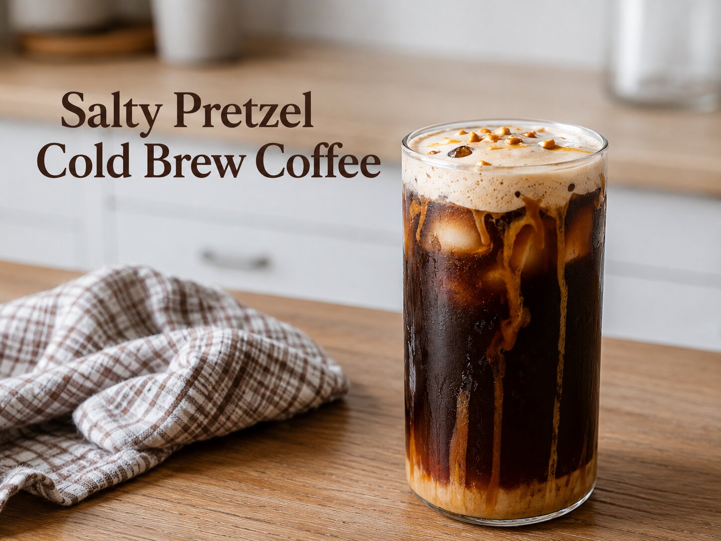 Salty Pretzel Cold Brew Coffee with Toffee Cold Foam