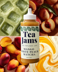 Thumbnail for Tea Jams Mango White Peach Matcha - 15 ounce squeeze bottle