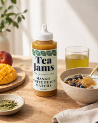 Thumbnail for Tea Jams Mango White Peach Matcha - 15 ounce squeeze bottle