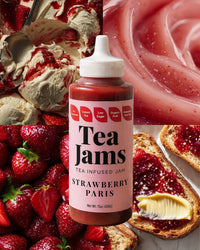 Thumbnail for Tea Jams Strawberry Paris - 15 ounce squeeze bottle
