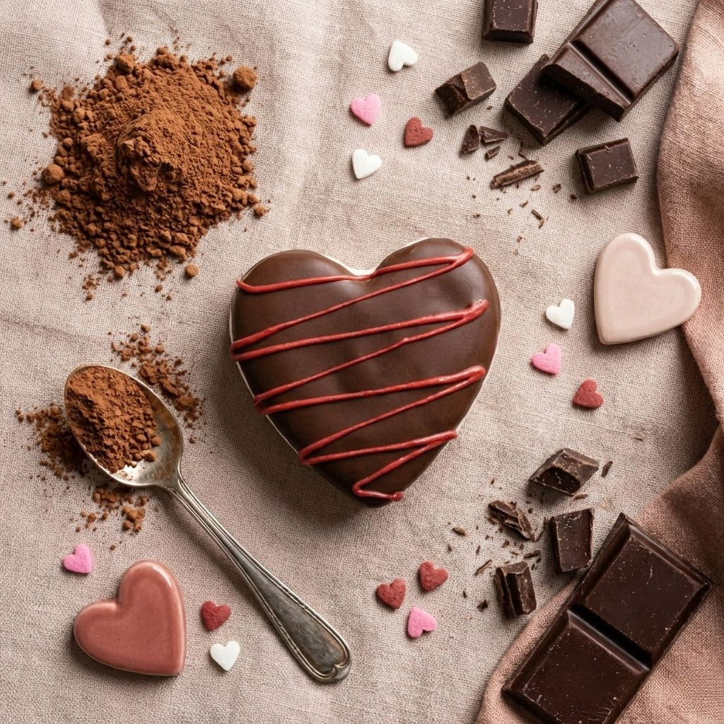 Chocolate Heart Marshmallow Topper