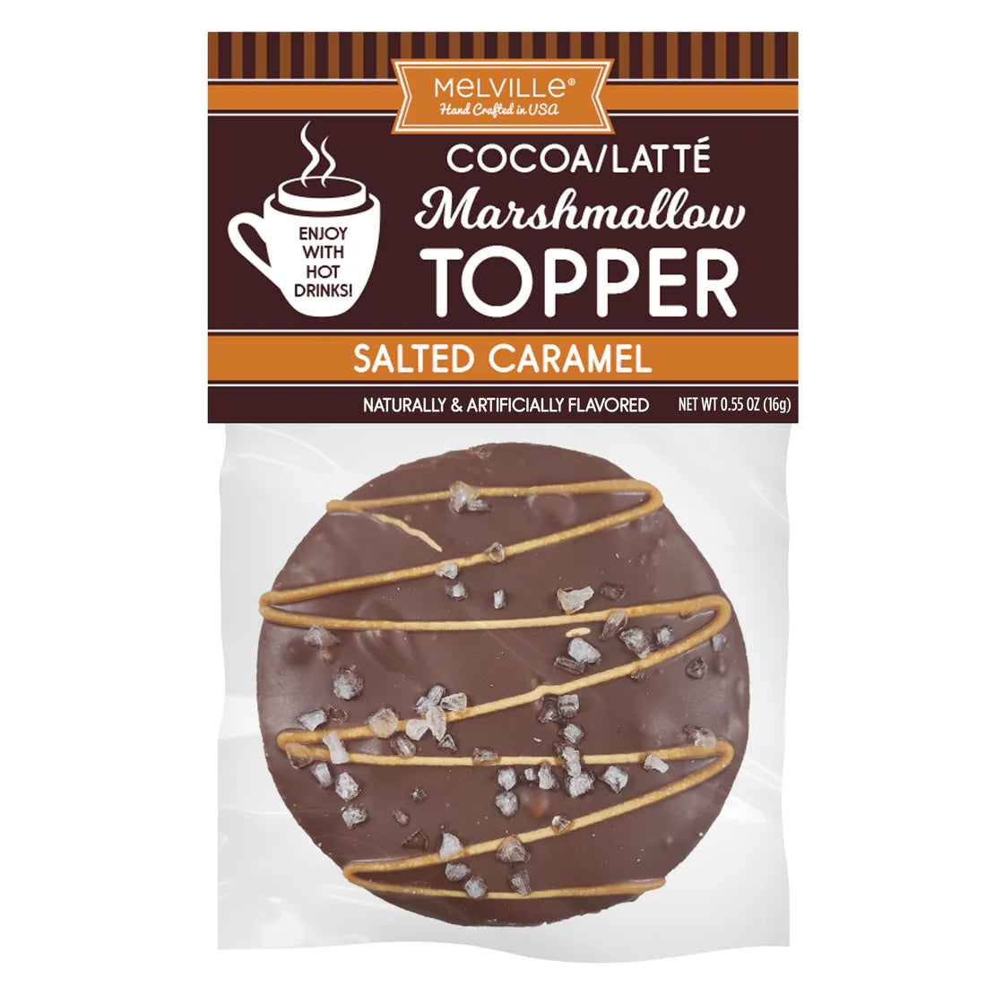 Salted Caramel Marshmallow Topper – Handcrafted & Chocolate-Dipped Perfection