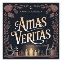 Thumbnail for Book cover with 'Amas Veritas' text and decorative elements on a dark background