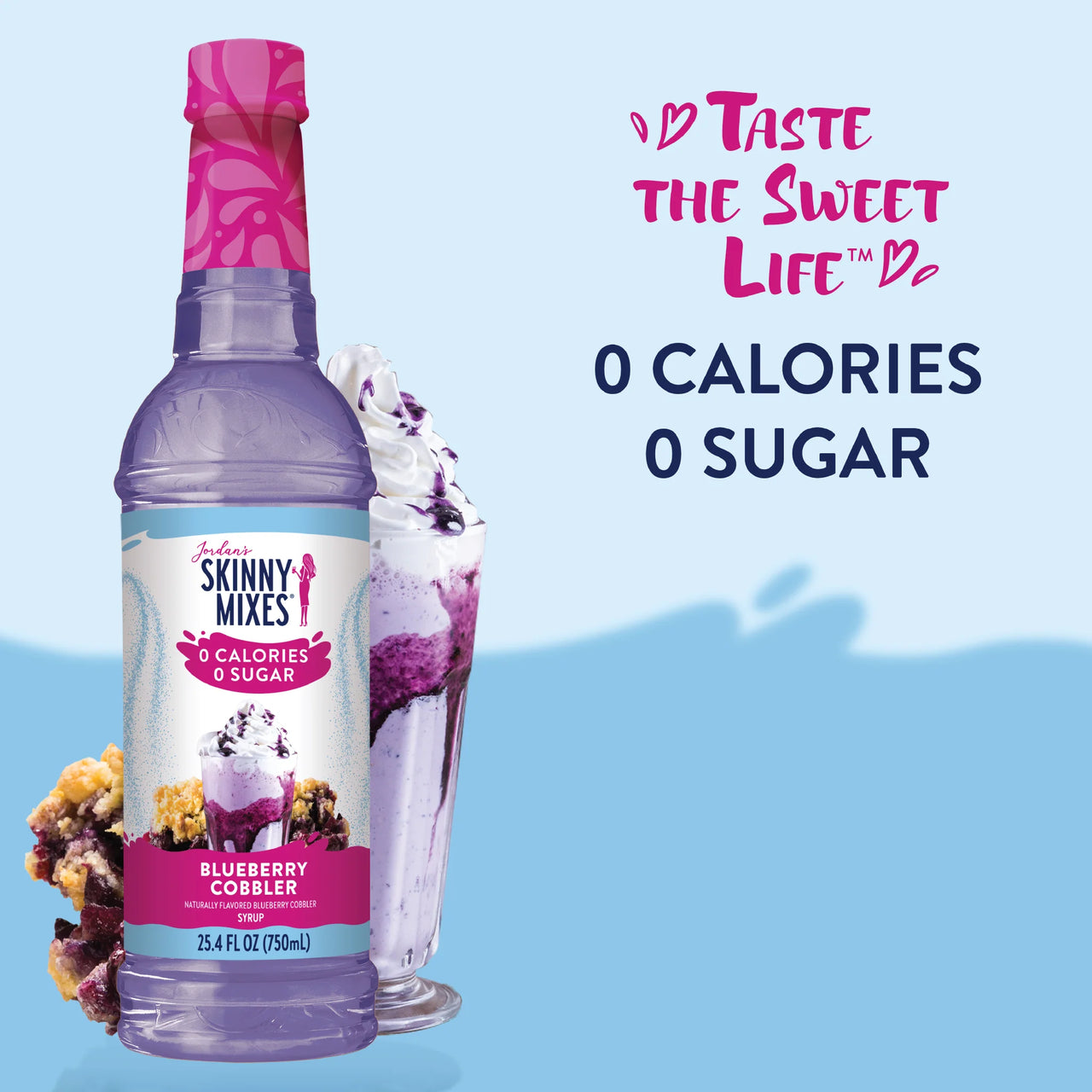 🫐 Sugar-Free Blueberry Cobbler Syrup – A Guilt-Free Slice of Heaven! ☕✨