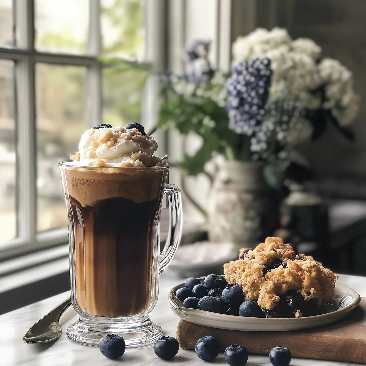 🫐 Sugar-Free Blueberry Cobbler Syrup – A Guilt-Free Slice of Heaven! ☕✨