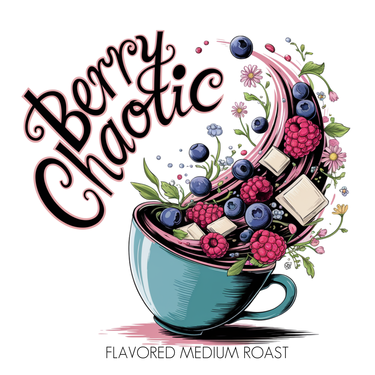 ☕ Berry Chaotic Flavored Coffee – Raspberry, Blueberry & White Chocolate Mayhem