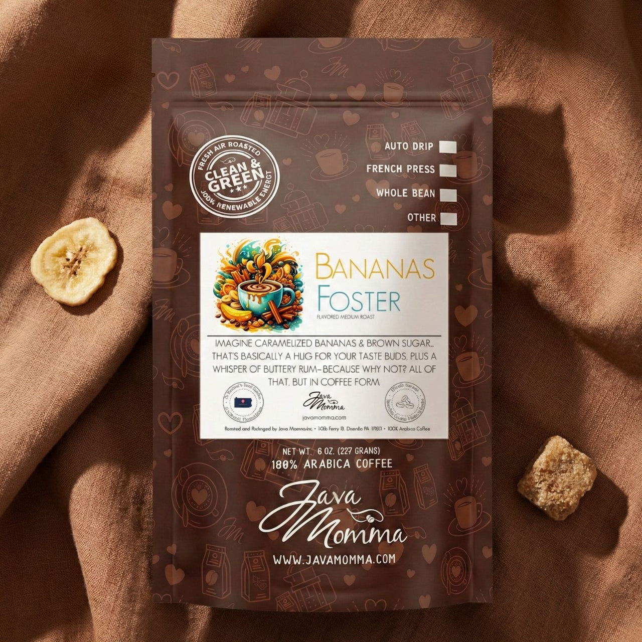 Bananas Foster Flavored Coffee | February Pick | Java Momma