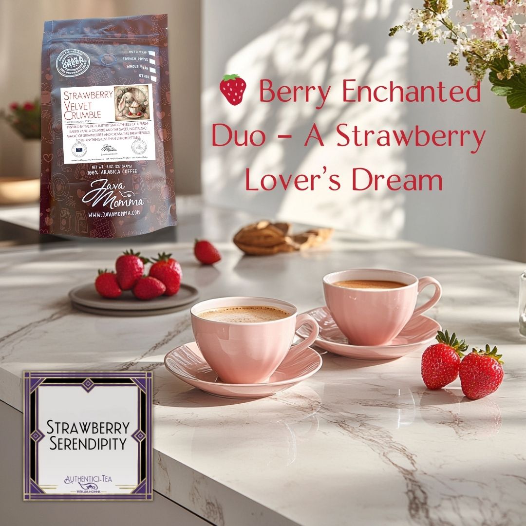 🍓 Berry Enchanted Duo – A Strawberry Lover’s Dream ☕✨