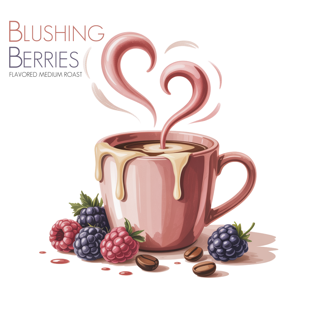Blushing Berries Coffee | Blackberry & Raspberry White Chocolate