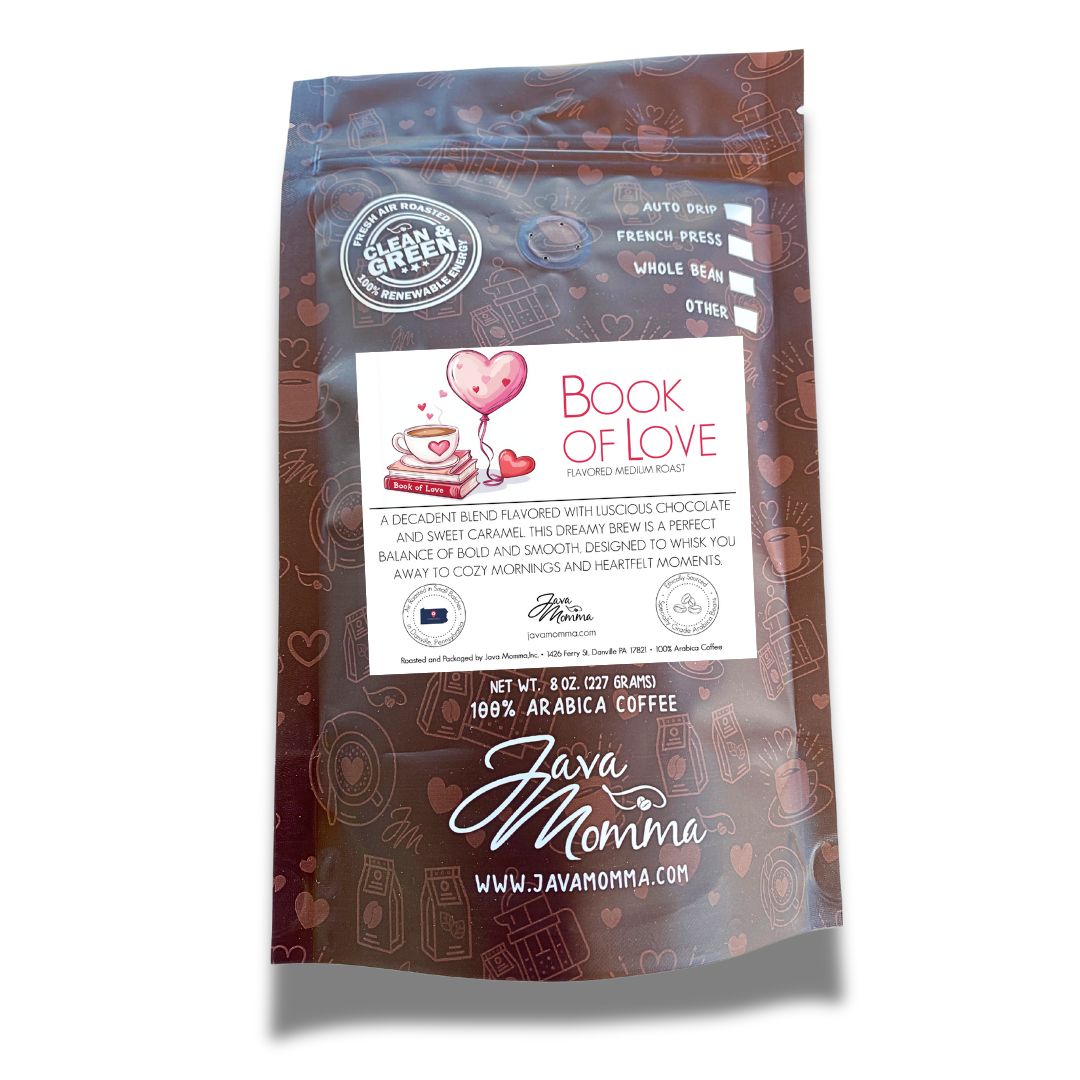 Book of Love Coffee – Chocolate Caramel Medium Roast | Java Momma