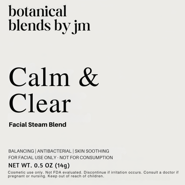 🌼 Calm & Clear Facial Steamer | Botanical Blends by Java Momma