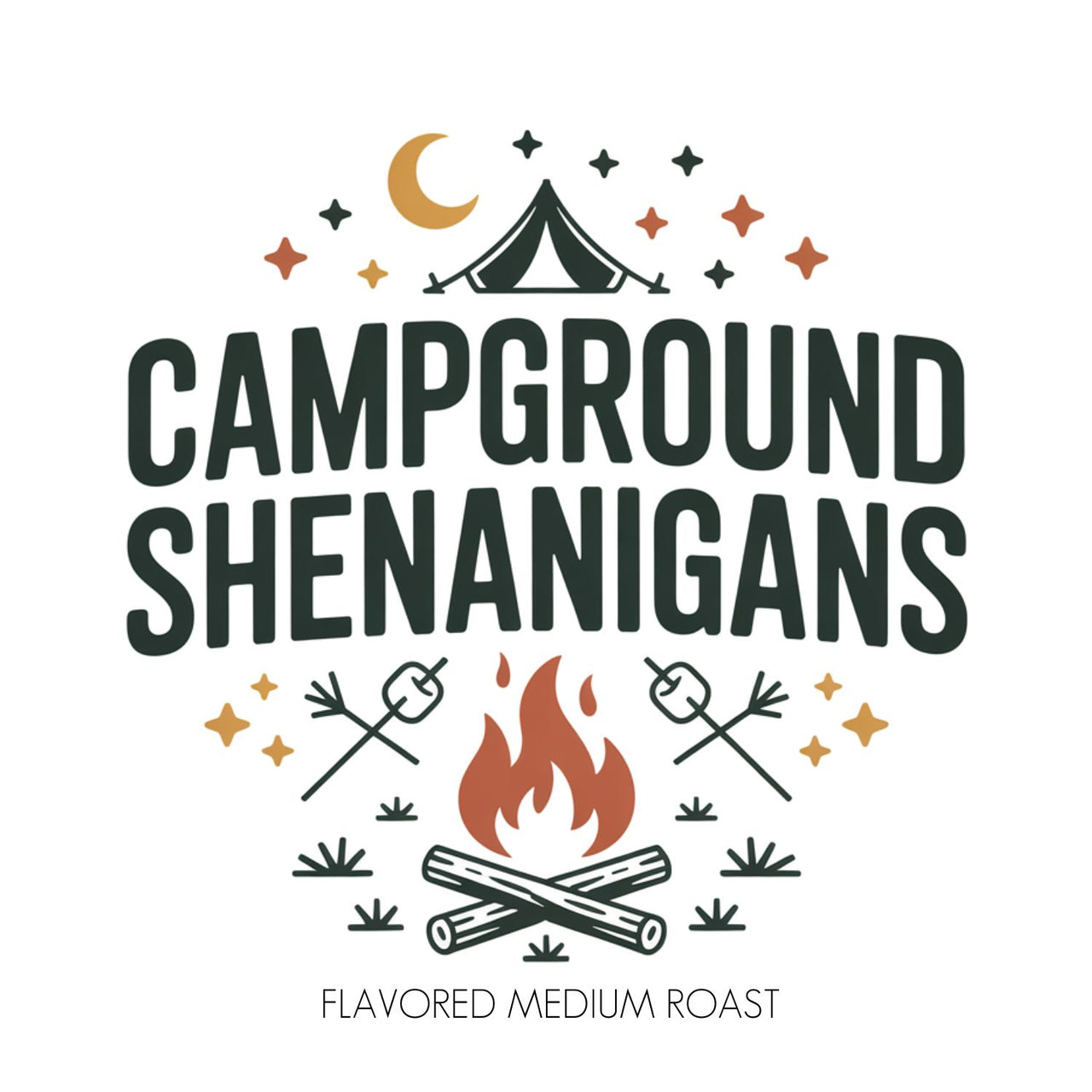 🔥 Campground Shenanigans – S’mores-Inspired Flavored Coffee