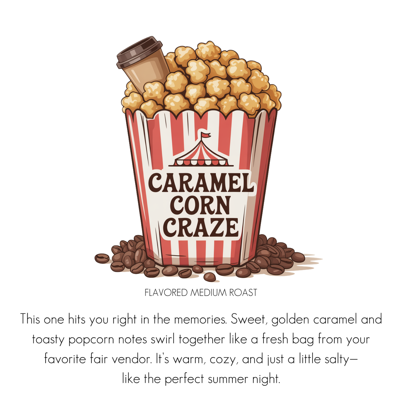 Caramel Corn Craze – Caramel Popcorn Flavored Coffee ☕