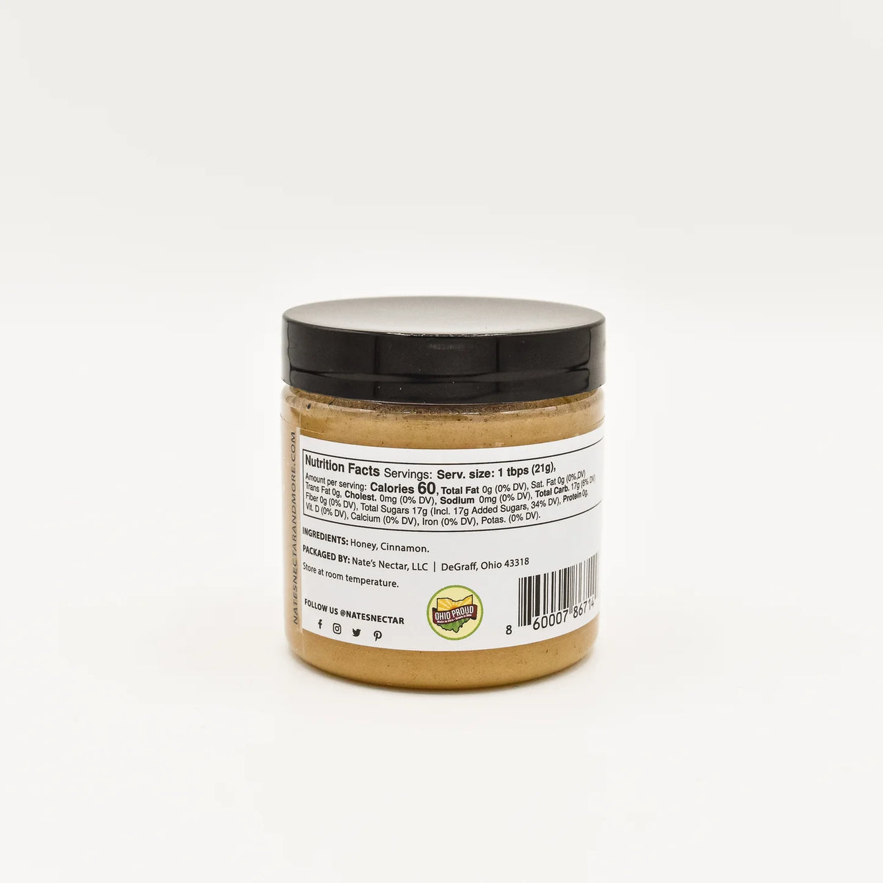 Nate’s Nectar Cinnamon Creamed Honey – Sweet, Spicy & Spreadably Smooth