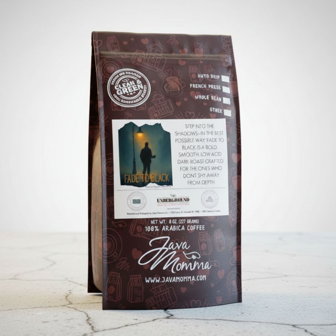 Fade to Black Dark Roast Coffee | Bold Low-Acid • Java Momma