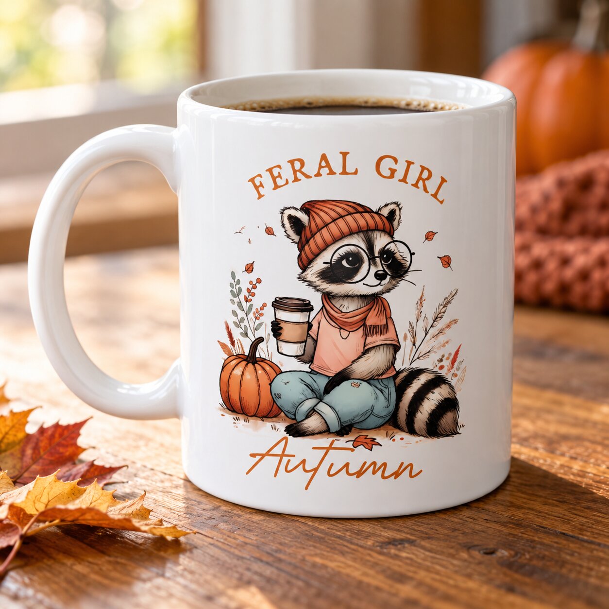 Feral Girl Autumn Mug
