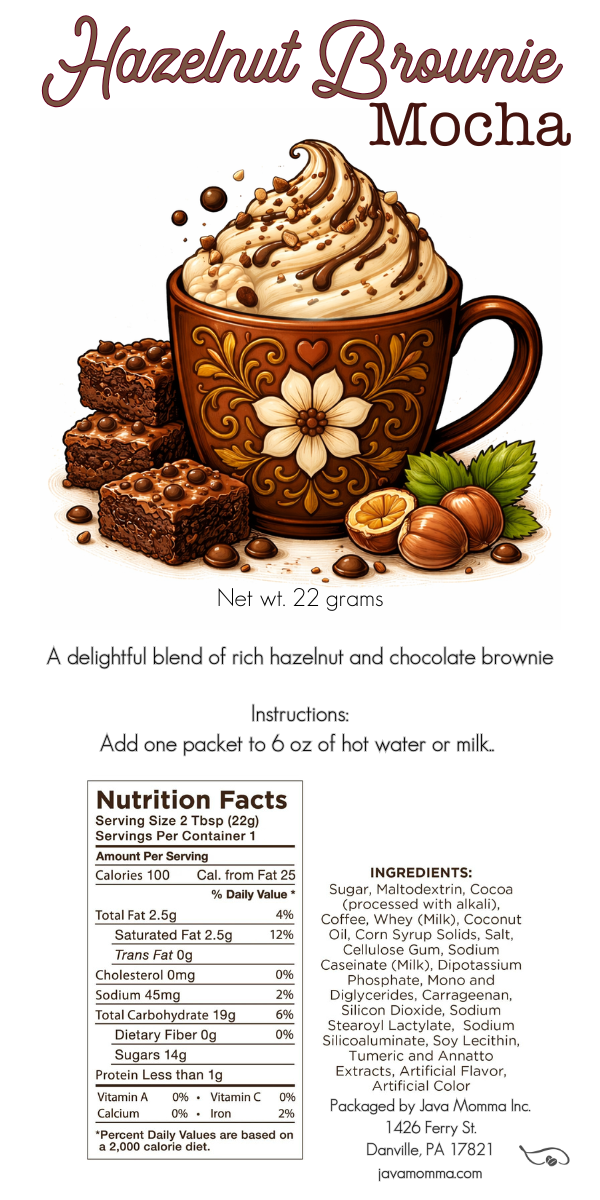 Hazelnut Brownie Mocha Single-Serve Packets