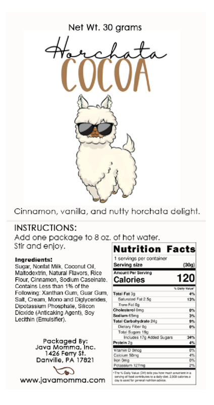 Horchata Single-Serve Drink Packets – Sweet, Creamy, Instant Cinnamon Bliss