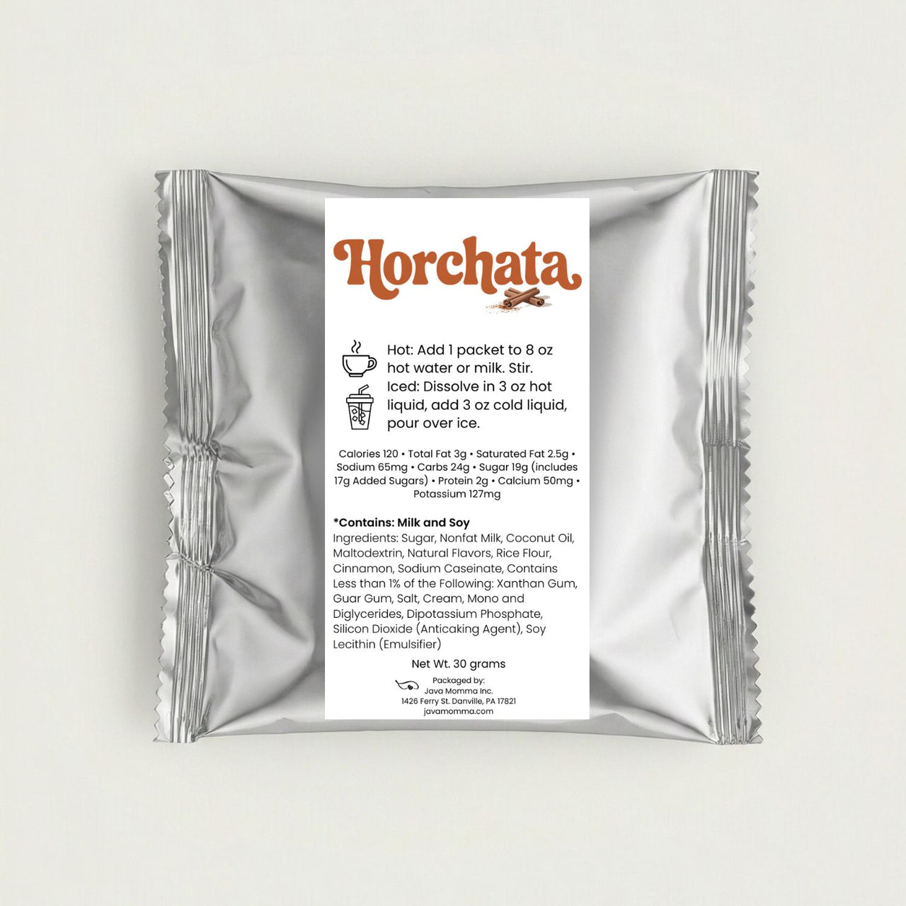 Horchata Single-Serve Drink Packets – Sweet, Creamy, Instant