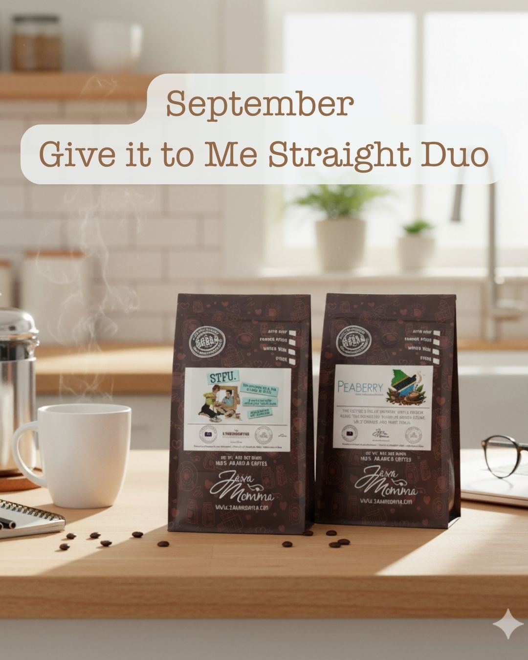 ☕ Give It to Me Straight – Monthly Coffee Duo