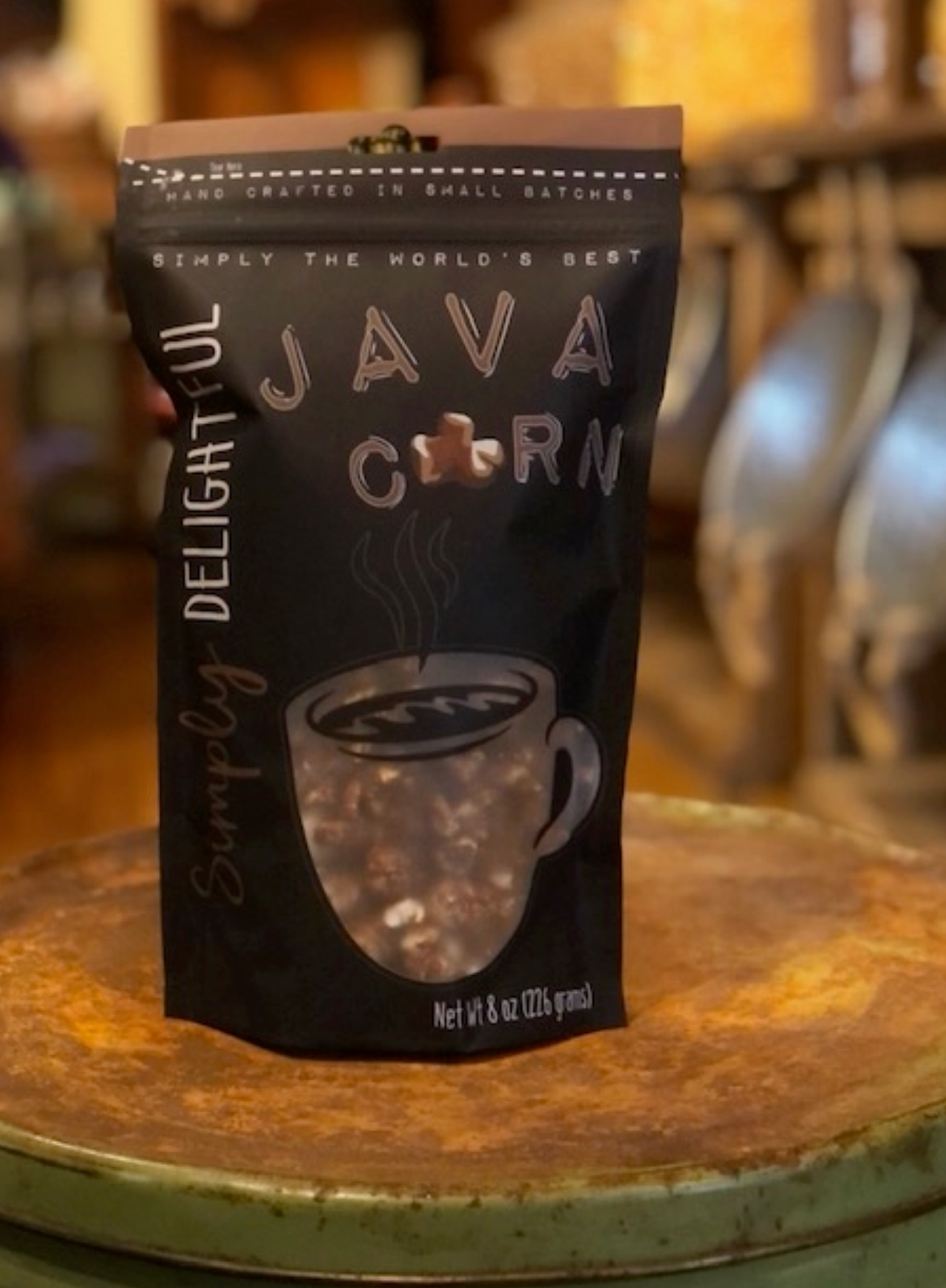 Java Corn – Coffee-Infused Caramel Popcorn | Simply Delightful