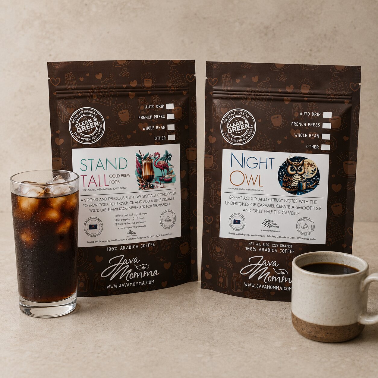 ☕ Give It to Me Straight – Monthly Coffee Duo
