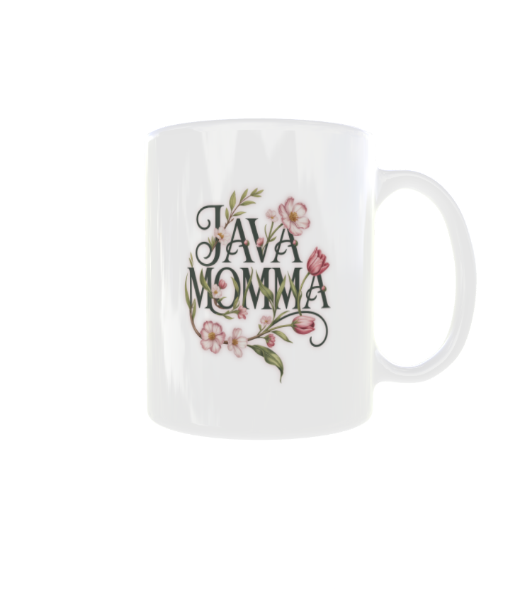 Ok, I Won’t Be Doing Any of That mug (15oz) with floral design and sassy text for coffee lovers.
