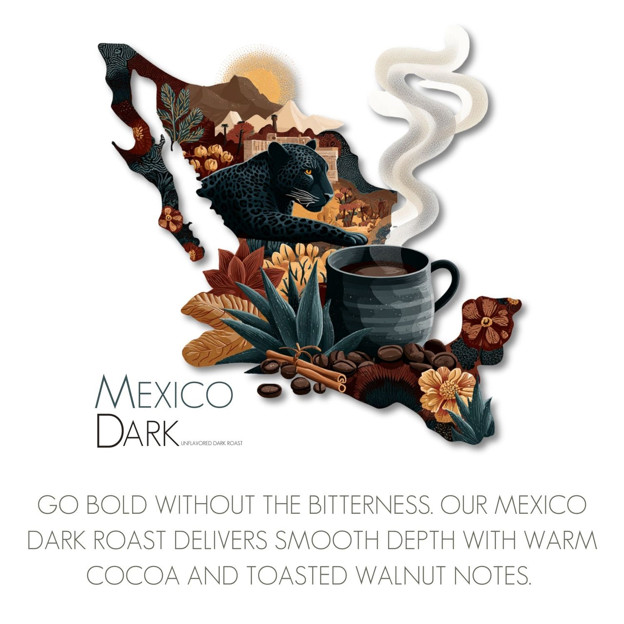 Mexico Dark Roast Coffee | Bold, Smooth, Cocoa-Rich | Java Momma
