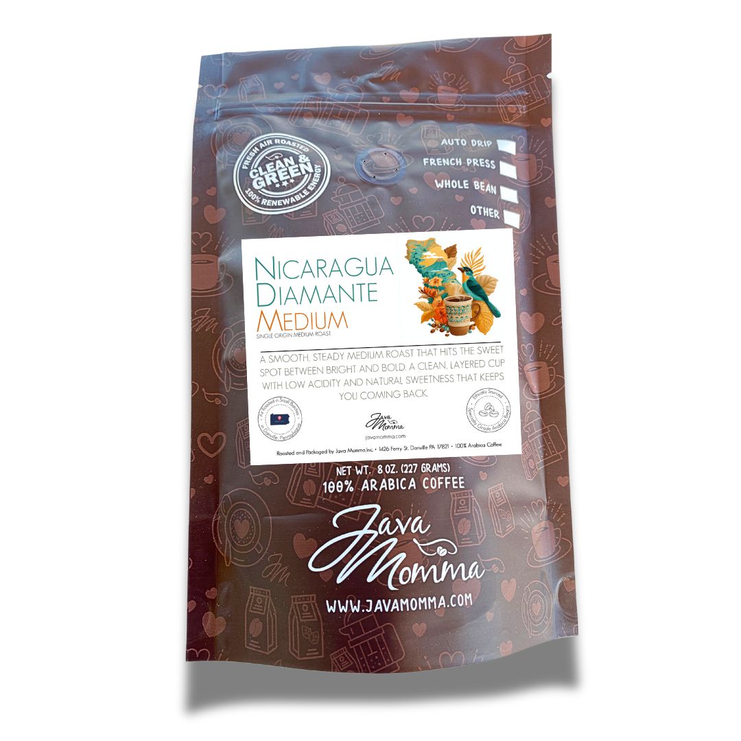 Nicaragua Diamante Medium Roast Coffee | Air-Roasted • Java Momma